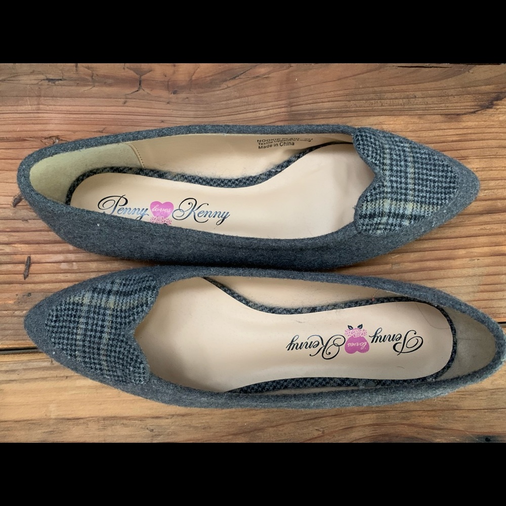 Penny Loves Kenny Nookie Flat, Grey/Glen Plaid